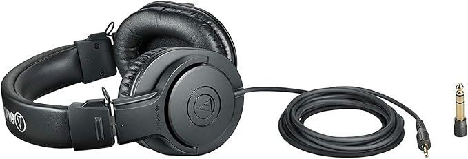 Audio-Technica ATH-M20X Headphones UK – Over-Ear Studio - Image 2