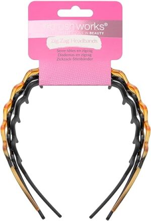 Brushworks 3-Pack Zigzag Headbands UK