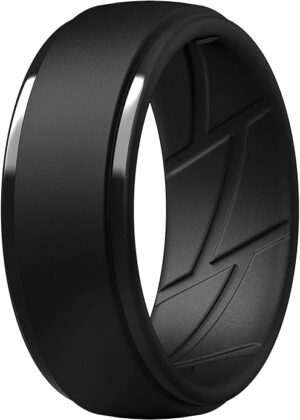 ThunderFit men’s silicone rings 10mm wide and 2.5mm thick – durable, flexible, and safe rubber bands for active men in the United Kingdom