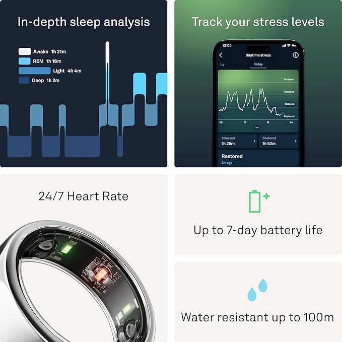 Oura Ring Gen 3 Horizon UK – Smart Health & Sleep Tracker - Image 6