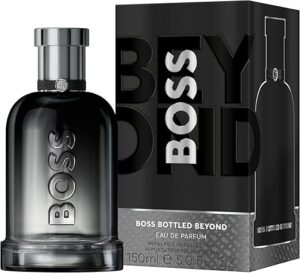 Bottle of BOSS Bottled Beyond Eau De Parfum 100ml for men – Woody ginger and leather fragrance