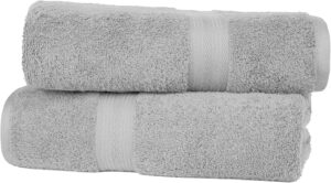 Amazon Basics Cotton Bath Towels 2-Pack UK
