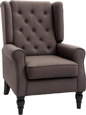 HOMCOM Retro Wingback Chair UK