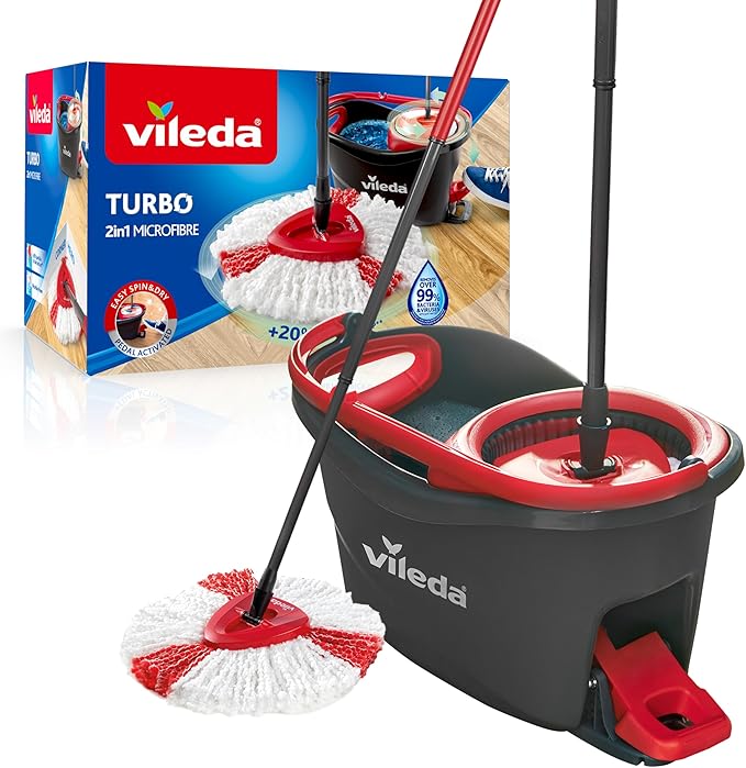 Vileda Turbo Microfibre Mop & Bucket UK