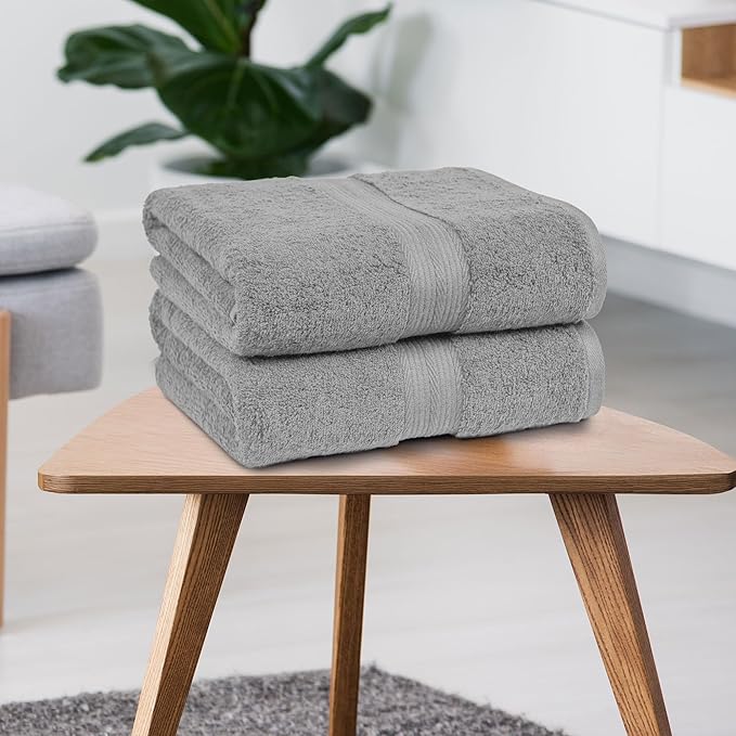 Amazon Basics Cotton Bath Towels 2-Pack UK - Image 5
