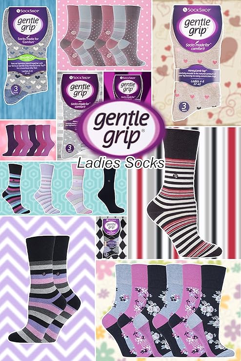 Women’s Gentle Grip No-Elastic Socks UK - Image 6