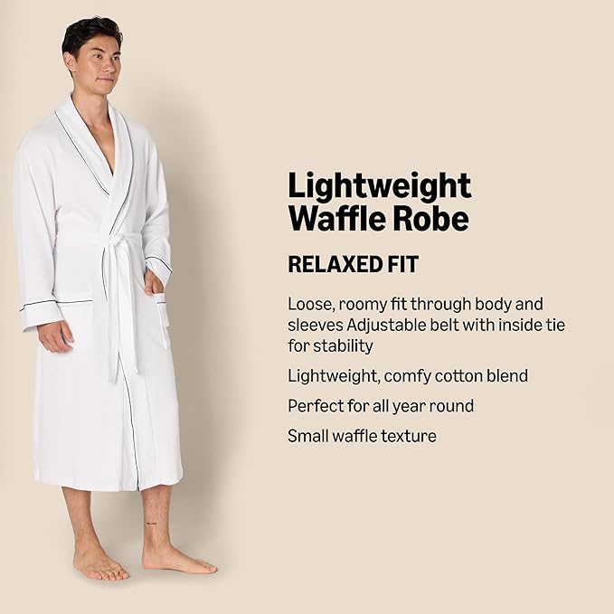 Amazon Essentials Waffle Bathrobe UK - Image 3