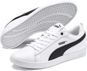 PUMA Smash WNS V2 L Women’s Trainers in smooth leather – stylish everyday sneakers for women in the United Kingdom.