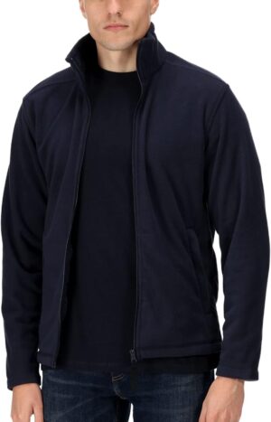 Regatta Men's Micro Zip Fleece Jacket in dark navy, lightweight Layerlite anti-pill fleece UK