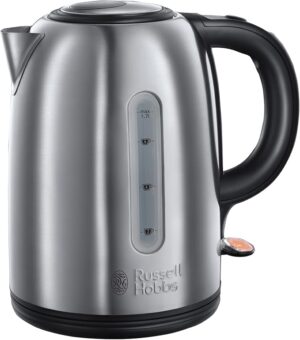 Russell Hobbs Snowdon 1.7L electric kettle for UK kitchens with fast boil 3KW and stainless steel finish