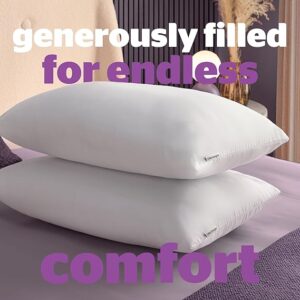 Silentnight Deep Sleep pillows 2 pack with medium support and hypoallergenic filling | Bed pillows UK