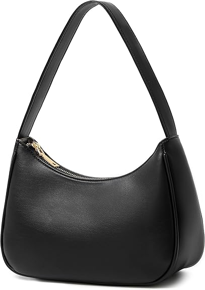 Women’s PU Leather Mini Hobo Shoulder Bag with Zip | UK - Image 4