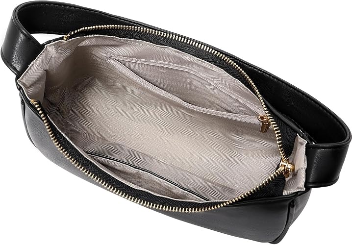 Women’s PU Leather Mini Hobo Shoulder Bag with Zip | UK - Image 5