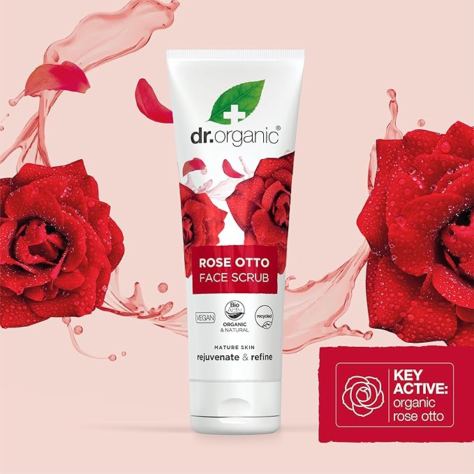 Dr Organic Rose Otto Face Scrub – Natural Exfoliating Care | UK - Image 5
